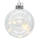 Sklenená guľa Bauble Dekorácia 10 LED 9,5 cm