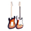 Elektrická gitara SUNBURST 4/4 STRATOCASTER PRE ZAČIATOČNÍKOV NA UČENIE