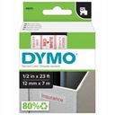 DYMO D1 45015 páska 12mm biela červená originál