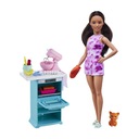 BÁBIKA BARBIE COOK S MAČKOU MATTEL HCD43 HCD44