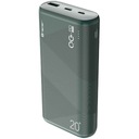 TRACER KORI 20000mAh QC3.0 20W ZELENÁ POWER BANKA