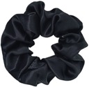 SILK gumička do vlasov - SILK Scrunchie - 100% HODVÁB - čierna