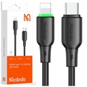 MCDODO NABÍJAČKA USB-C BLESKOVÝ RÝCHLE NABÍJACÍ KÁBEL PRE IPHONE 1M LED