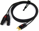 KORDIÁLNY KÁBEL 2x XLR FEMALE RCA NEUTR 7,5m