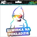 Nálepka na okno ELWIRKA ON BOARD HOLOGRAM