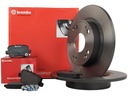 BREMBO ZADNÉ DISKY + DLOŽKY HONDA CIVIC VIII 260MM