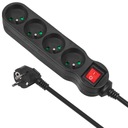 MACLEAN POWER STRIP, 4-ZÁSUVKOVÝ PREdlžovací kábel