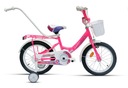 Detský bicykel 16 Limber GIRL neon pink R23