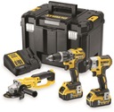 Kombinovaná súprava 18V DeWalt DCD796 DCG412 DCF887 2x5Ah