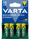 4x batérie Varta AA 2600 mAh R6 4ks + AA BOX