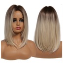 OMBRE WIG blond hnedé vlasy rovné AKO PRIRODZENÉ