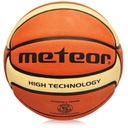 Tréningová basketbalová lopta Meteor Cellular 5, hnedá/krémová