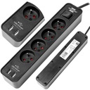 PREdlžovací kábel POWER STRIP 4 USB ZÁSUVKY BRENNENSTUHL S VYPÍNAČOM