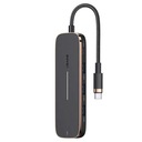 USAMS Adaptér HUB 3xUSB USB-C HDMI black/black SJ5