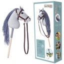 Hoppihorse Hobby Horse A4 Kôň na palici Šedý + doplnky