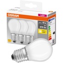 3x LED guľová žiarovka E27 4W = 40W 470lm OSRAM