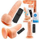 DILDO VIBRÁTOR S PRÍSAVKOU REALISTICKÝ MASÁŽER + GÉL ZDARMA