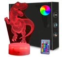 DINOSAUR T-REX 3D LED nočná lampa USB/BAT + DIAĽKOVÉ