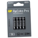 GP Recyko+ PRO R03/AAA 800mAh séria B4 1,2V Ni-MH