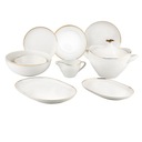 Jedálenský set Glamour porcelánový set pre 6 osôb