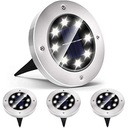 ZEMNÉ LAMPY 8 LED SOLÁRNE NÁKLESNÉ LAMPY 4 KS