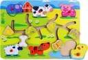 Drevené Montessori náučné puzzle bludisko