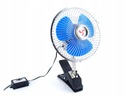 VENTILÁTOR AUTO VENTILÁTOR OTOČNÝ KLIP 12V