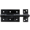 Oceľová západka Bolt Lock BLACK 100x67 mm