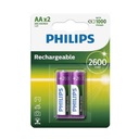 2x BATÉRIA R6 AA 2600 mAh PHILIPS R6B2A260/10