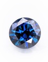 Moissanite Moissanite Diamond Sapphire Blue 5 mm