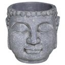 Keramický obal na kvetináč Buddha 17,5 cm, sivý