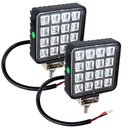 PRACOVNÁ LAMPA 16 LED HALOGÉN 16W 12V 24V 2ks