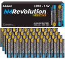 40x AAA 1,5V ALKALICKÉ BATÉRIE LR03 R3 Finger