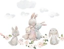 Detské samolepky na stenu Bunnies D344 200cm