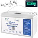 LiFePO4 BMS BATÉRIA 100Ah 12V 100A LCD