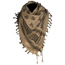 Arafatka keffiyeh shemagh šatka Mil-Tec Skull 110 x 110 cm Coyote/Black