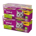 Whiskas Dospelý 160x85g zmes príchutí CAT pre CAT 4 príchute v želé