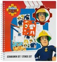 FIREMAN SAM Omaľovánka SADA ŠABLÓN 32 KUSOV.