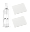 HAYNE Lens Cleaner tekutý čistiaci prostriedok na okuliare 240ml + 2x handrička HAYNE