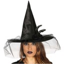 halloween HAT WITCH ČIERNA čarodejnica