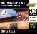 BULINEX cencúľový záves 200 LED teplá biela doplnková