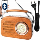 RETRO BLUETOOTH SIEŤOVÉ KUCHYNSKÉ RÁDIO, NA BATÉRIOVÉ RÁDIO