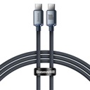 SILNÝ KÁBEL USB-C NA USB-C RÝCHLE NABÍJANIE 100 W 1,2 M BASEUS BRAID