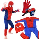 SPIDERMAN SET 4v1 OUTFIT Spúšťač RUKAVICE KOSTÝM JEDNORÁZOVÝ CHLAPEC