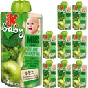 Kubuś Baby mousse jablko hrášok brokolica 9x100g