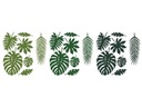 Hawaiian Decorations Tropical Leaves Aloha Mix Rôzne vzory Set