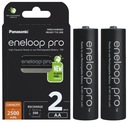 2X BATÉRIE PANASONIC ENELOOP 2500 mAh R6/AA BLACK PRO