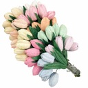 Papier FLOWERS TULIPS pastel mix - 50 ks