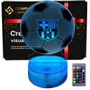 3D LED USB nočná lampa FC Barcelona Football