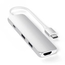 SATECHI ADAPTÉR PRE MOBILNÉ ZARIADENIA USB-C SILVER